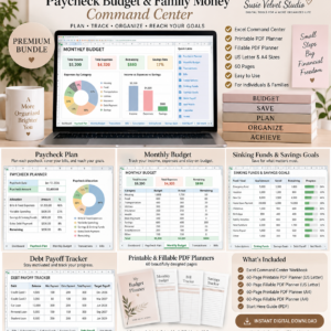 Paycheck Budget & Family Money Command Center