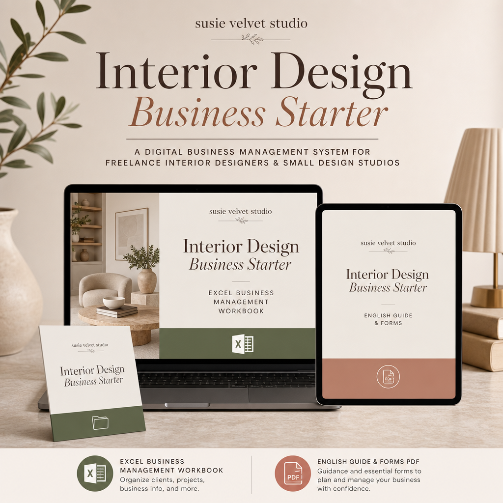 Interior Design Business Starter digital product mockup